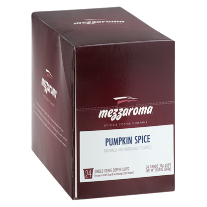 Ellis Mezzaroma Pumpkin Spice Coffee Single Serve Cups - 24/Box