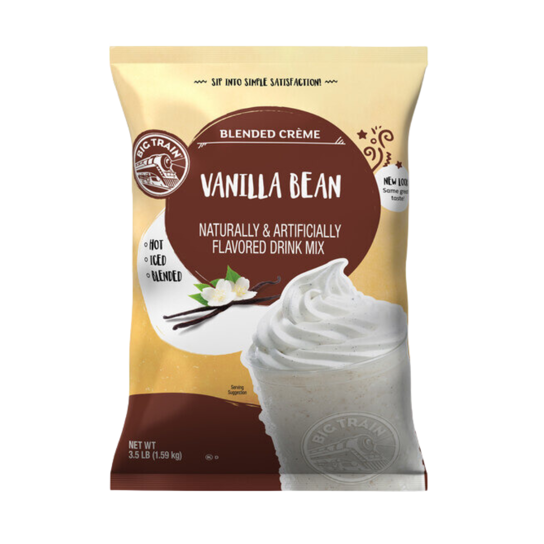 Big Train Vanilla Bean Blended Creme Frappe Mix - 3.5 lb.