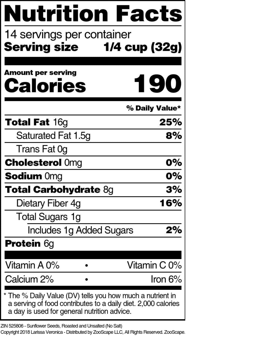 Regal Roasted Unsalted Sunflower Seeds 30 lb.