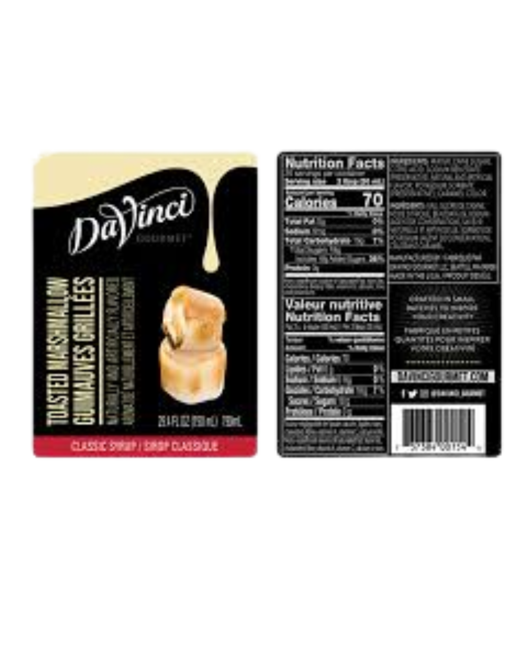 DaVinci Gourmet Classic Toasted Marshmallow Flavoring Syrup 750 mL
