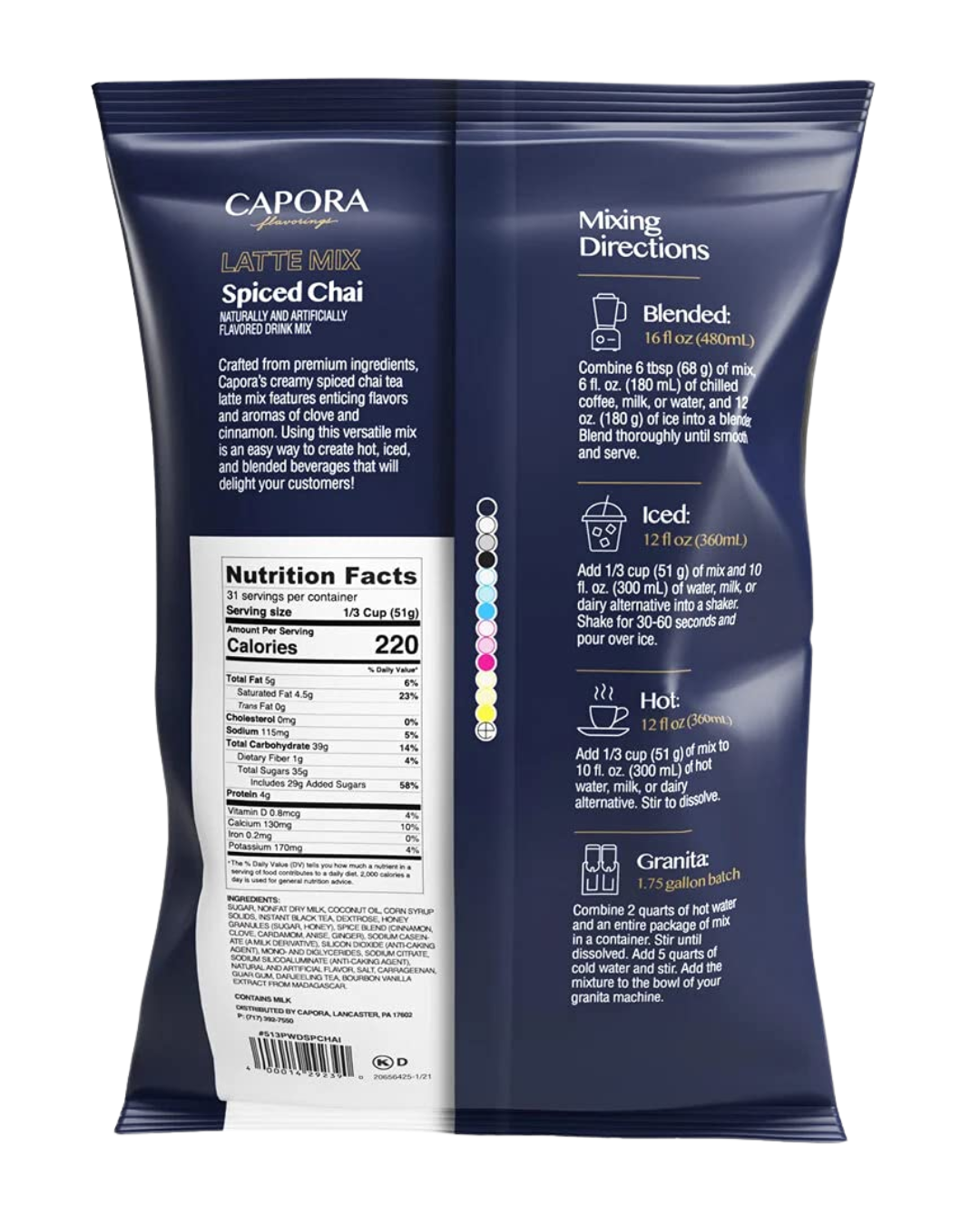 Capora 3.5 lb. Spiced Chai Latte Mix