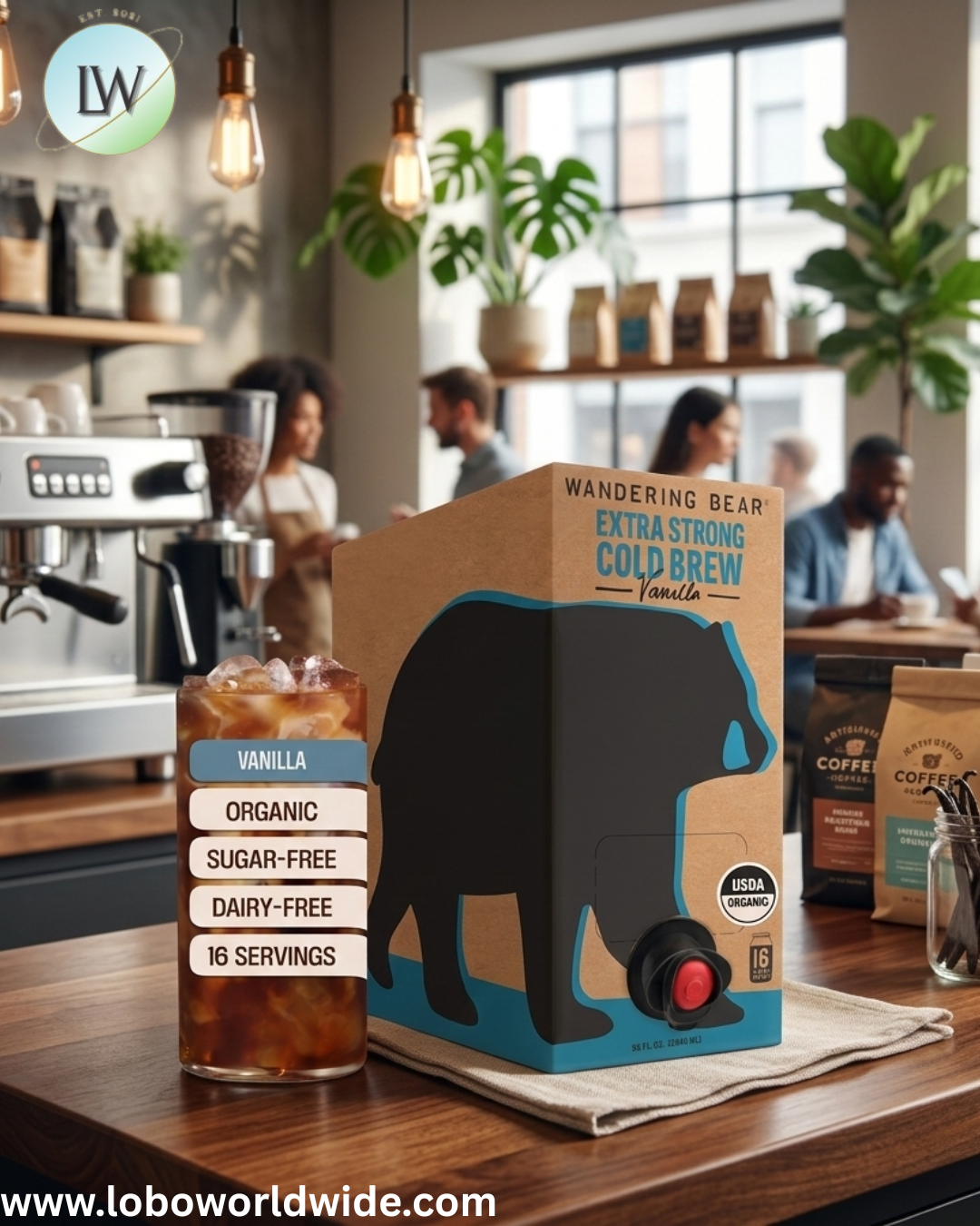 Wandering Bear Bag in Box Organic Vanilla Cold Brew Coffee