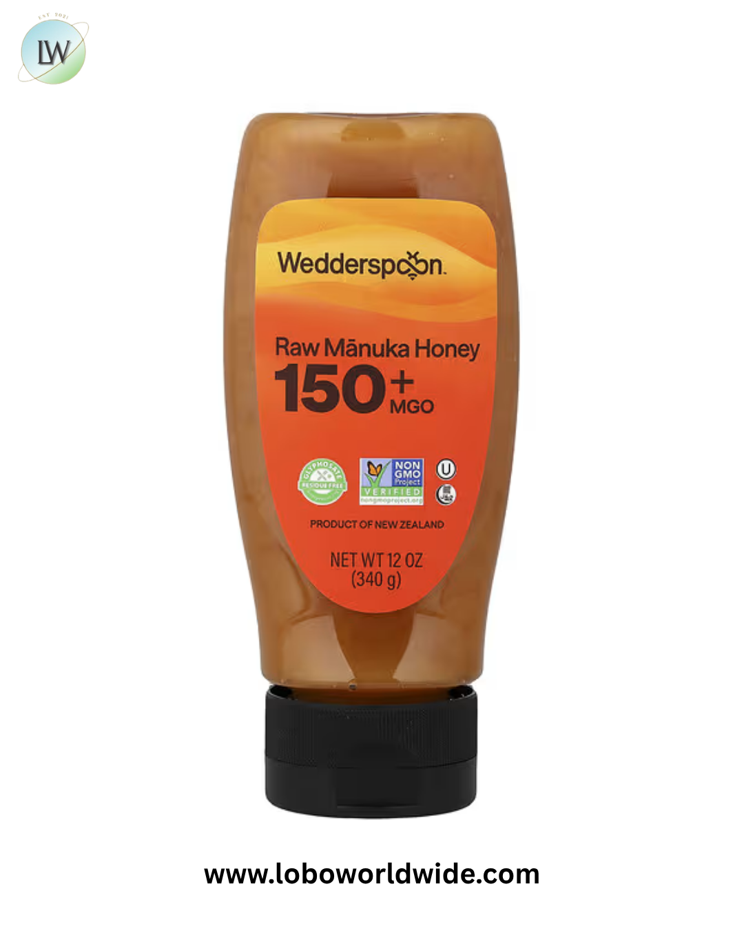 Wedderspoon, Raw Manuka Honey, 150+ MGO
