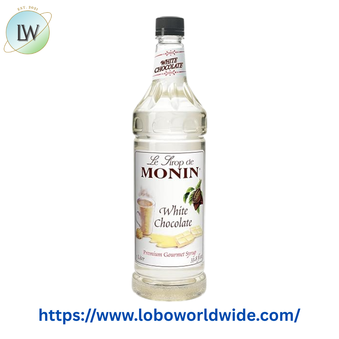 Monin Premium White Chocolate Flavoring Syrup 1 Liter