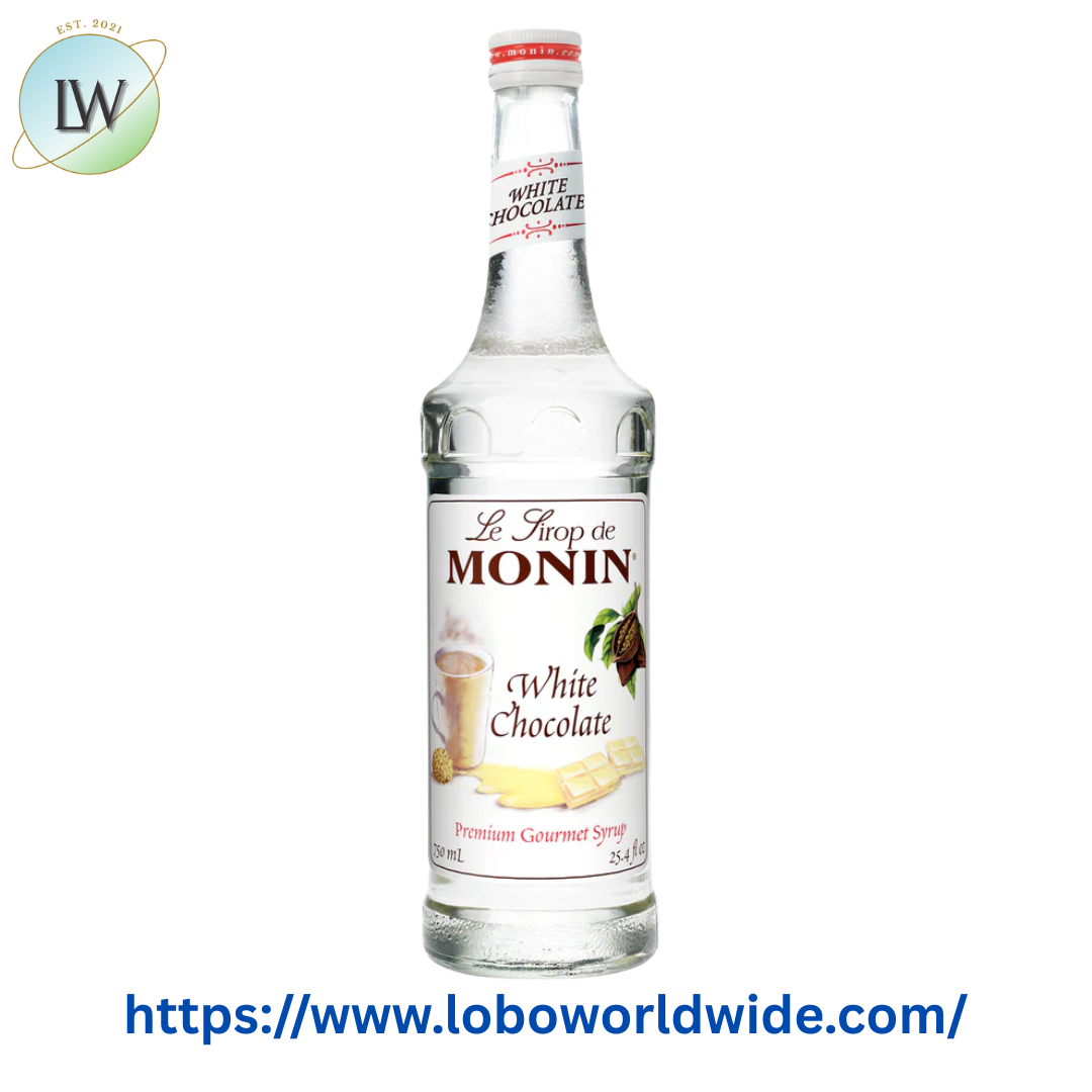 Monin Premium White Chocolate Flavoring Syrup 750 mL