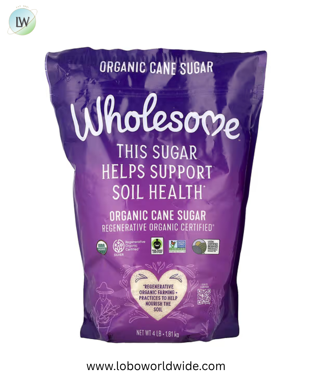 Wholesome Sweeteners, Organic Cane Sugar