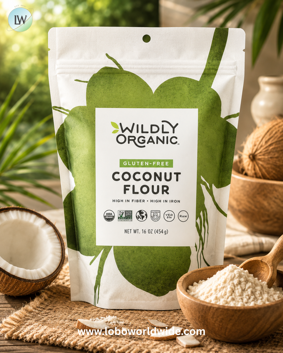 Wildly Organic, Gluten-Free Coconut Flour, 16 oz (454 g)
