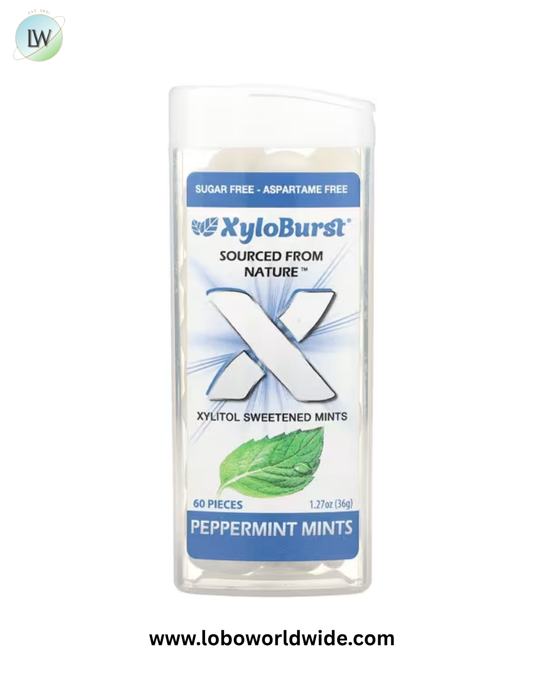 Xyloburst, Xylitol Sweetened Mints, 60 Pieces