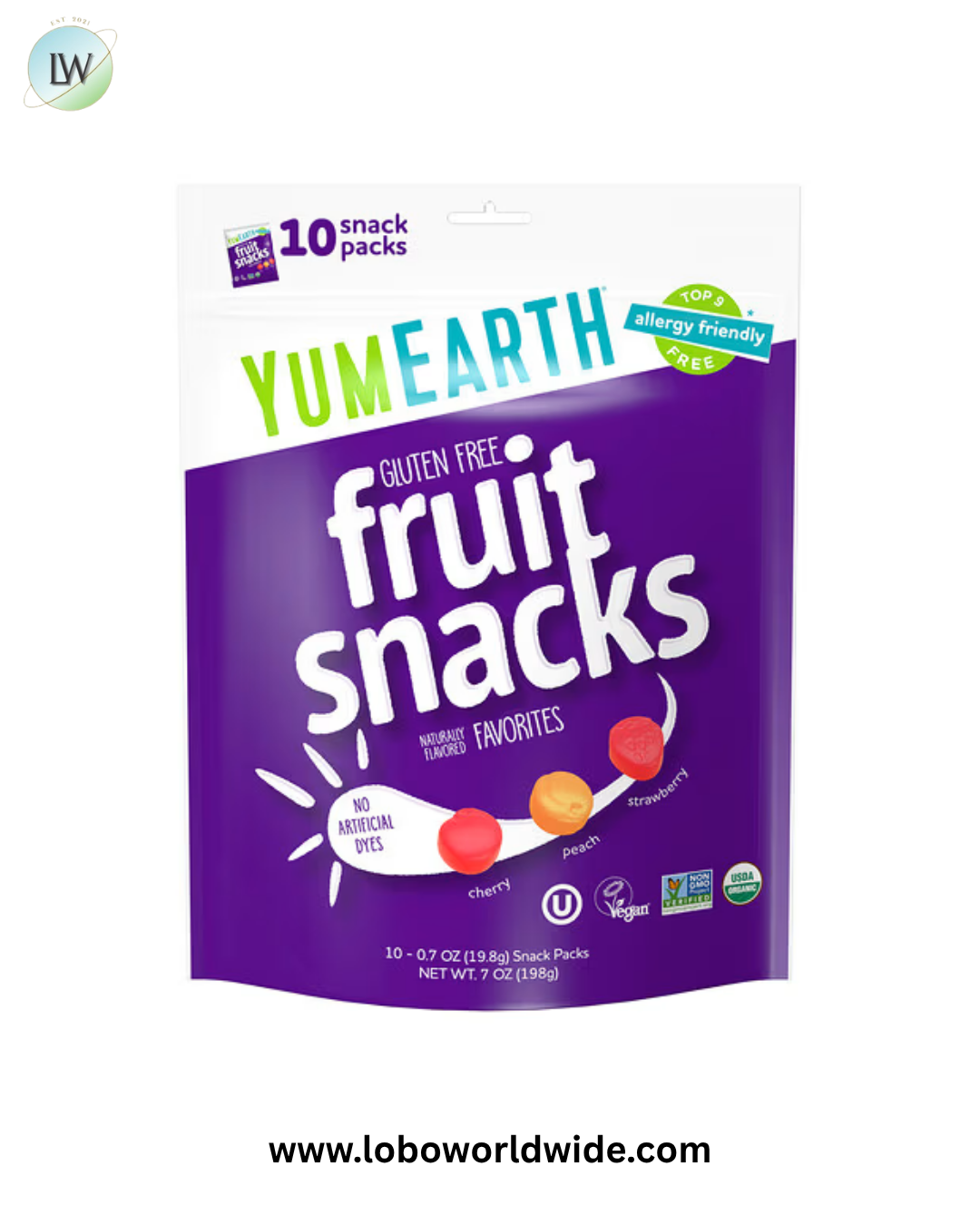 YumEarth, Gluten Free Fruit Snacks, Favorites, Snack Packs, 0.7 oz (19.8 g) Each