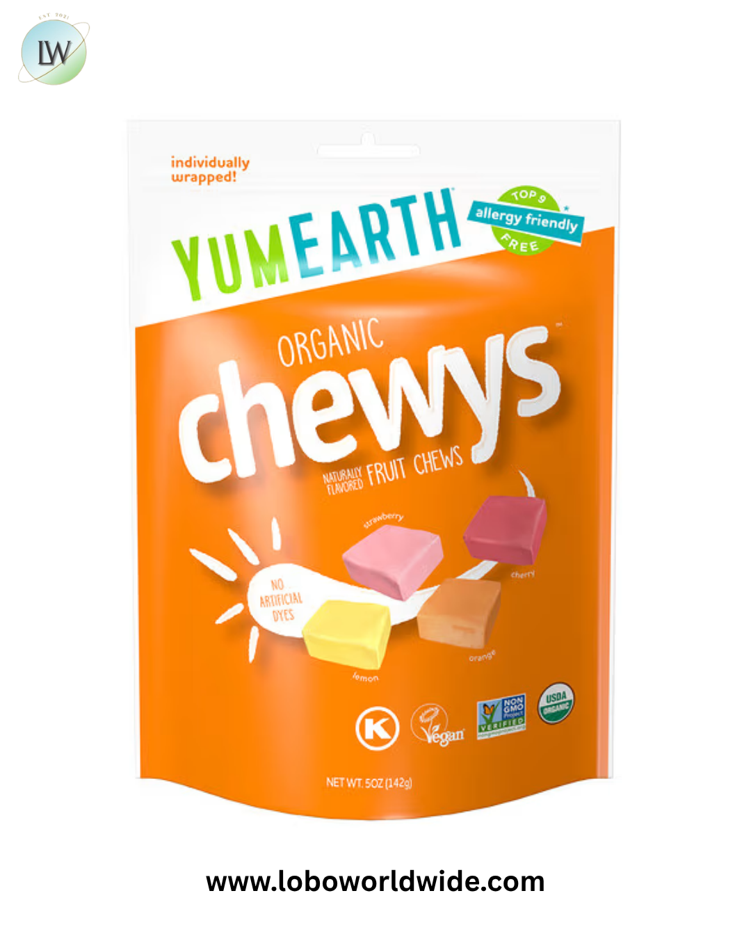 YumEarth, Organic Chewys™, Fruit Chews, 5 oz (142 g)