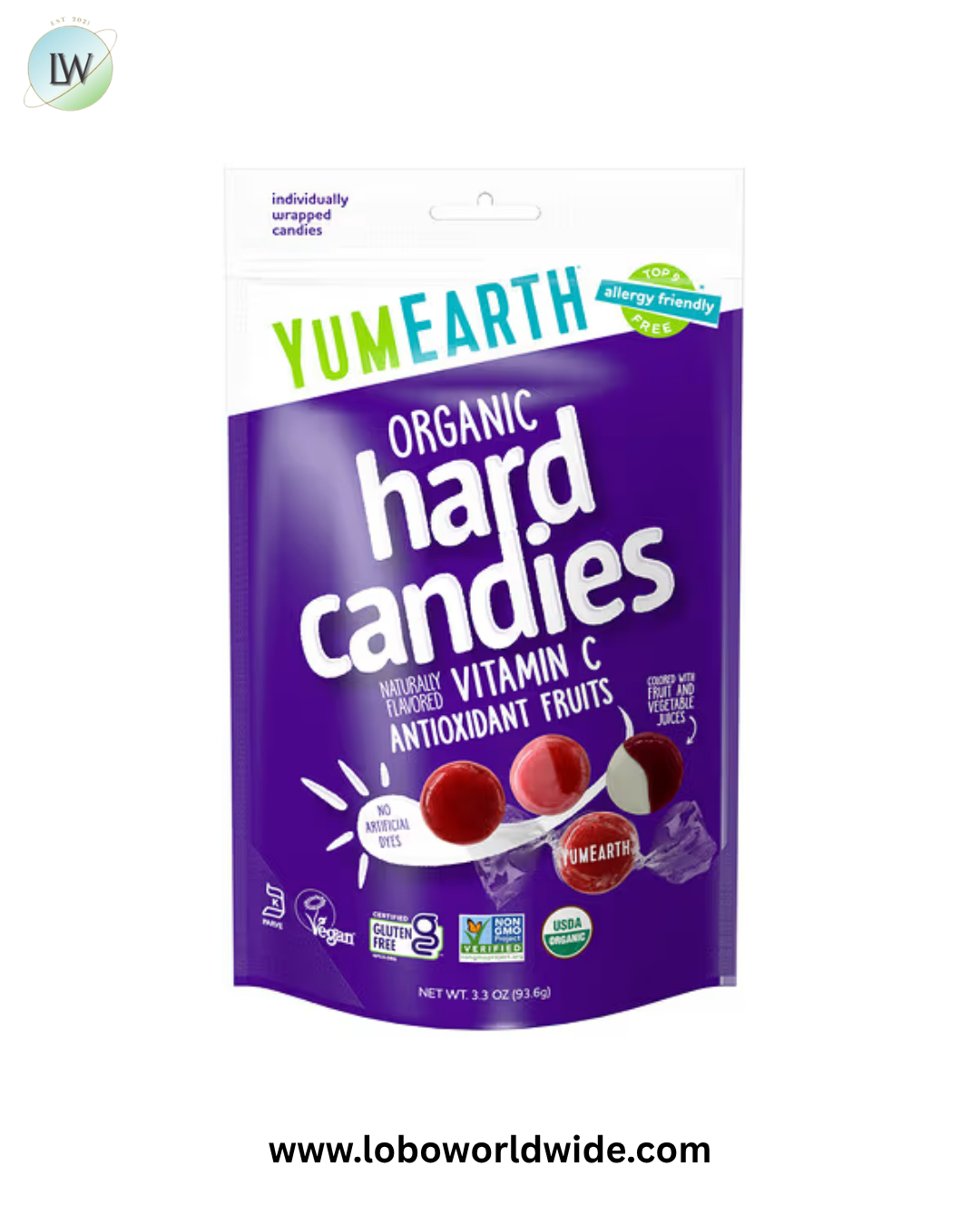 YumEarth, Organic Vitamin C Hard Candies, 3.3 oz (93.6 g)