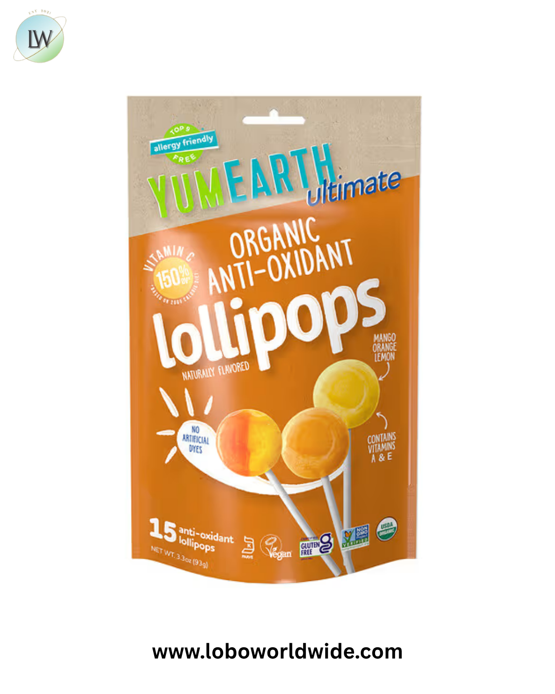 YumEarth, Ultimate, 15 Lollipops, 3.3 oz (93 g)