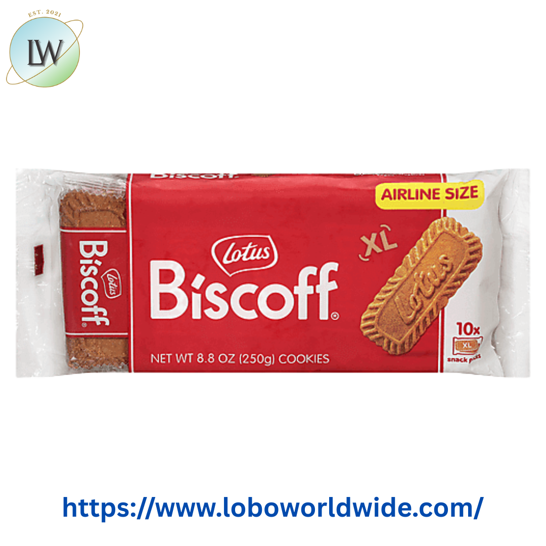Lotus XL Biscoff Cookies, 10 Snack Packs of 2 Cookies, 8.8 oz, Classic Airline Size