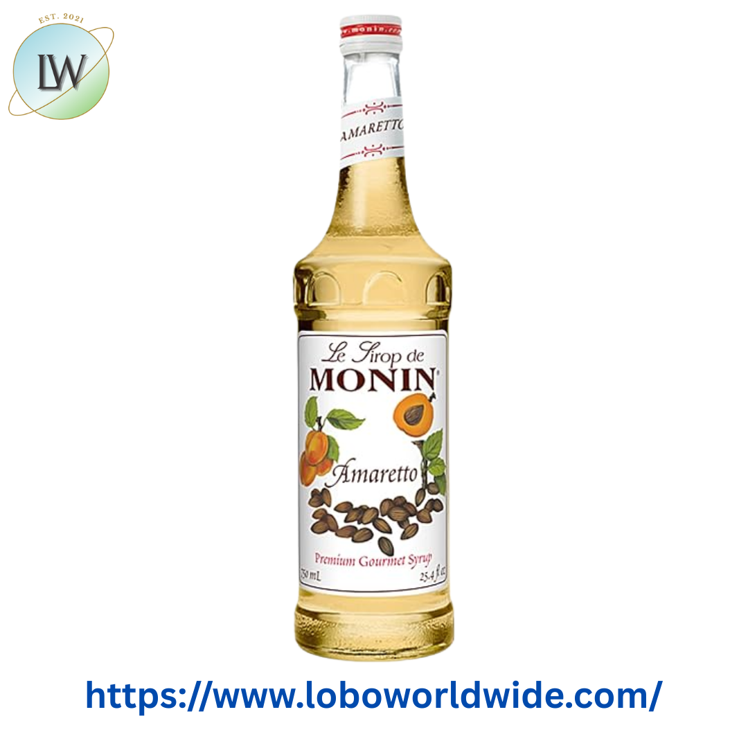 Monin Premium Amaretto Flavoring Syrup 750 mL