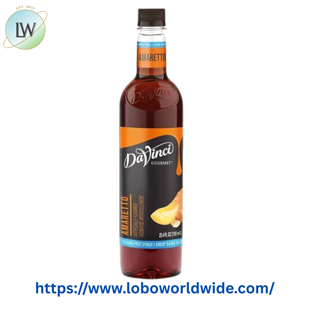 DaVinci Gourmet Sugar Free Amaretto Flavoring Syrup 750 mL