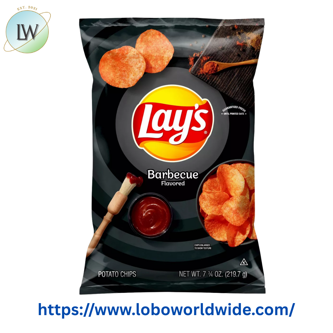 Lay's Barbecue Flavored Potato Chips 7.75 Ounce Bag