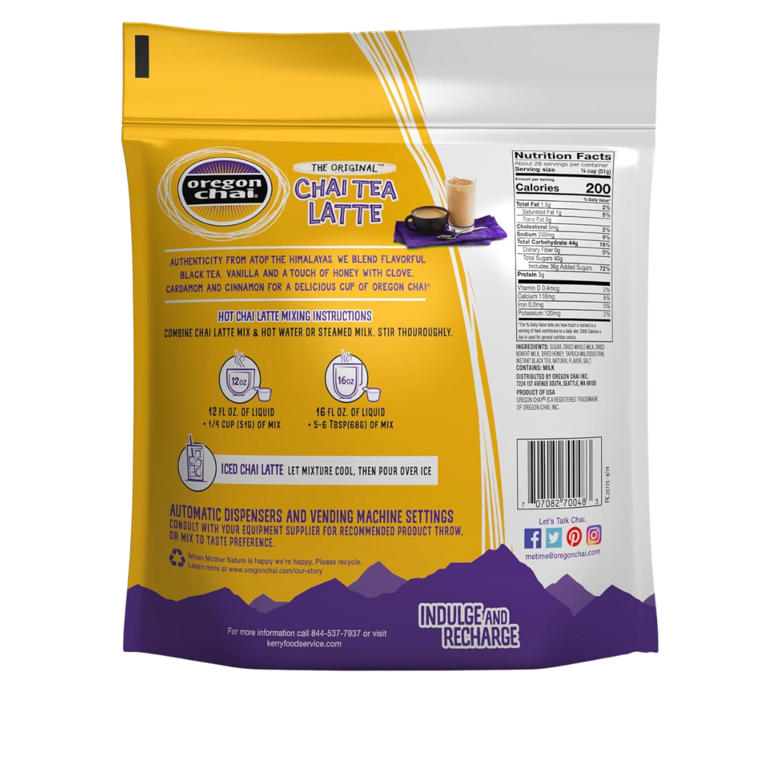 Oregon Chai The Original Chai Tea Latte Mix, 3 Pound
