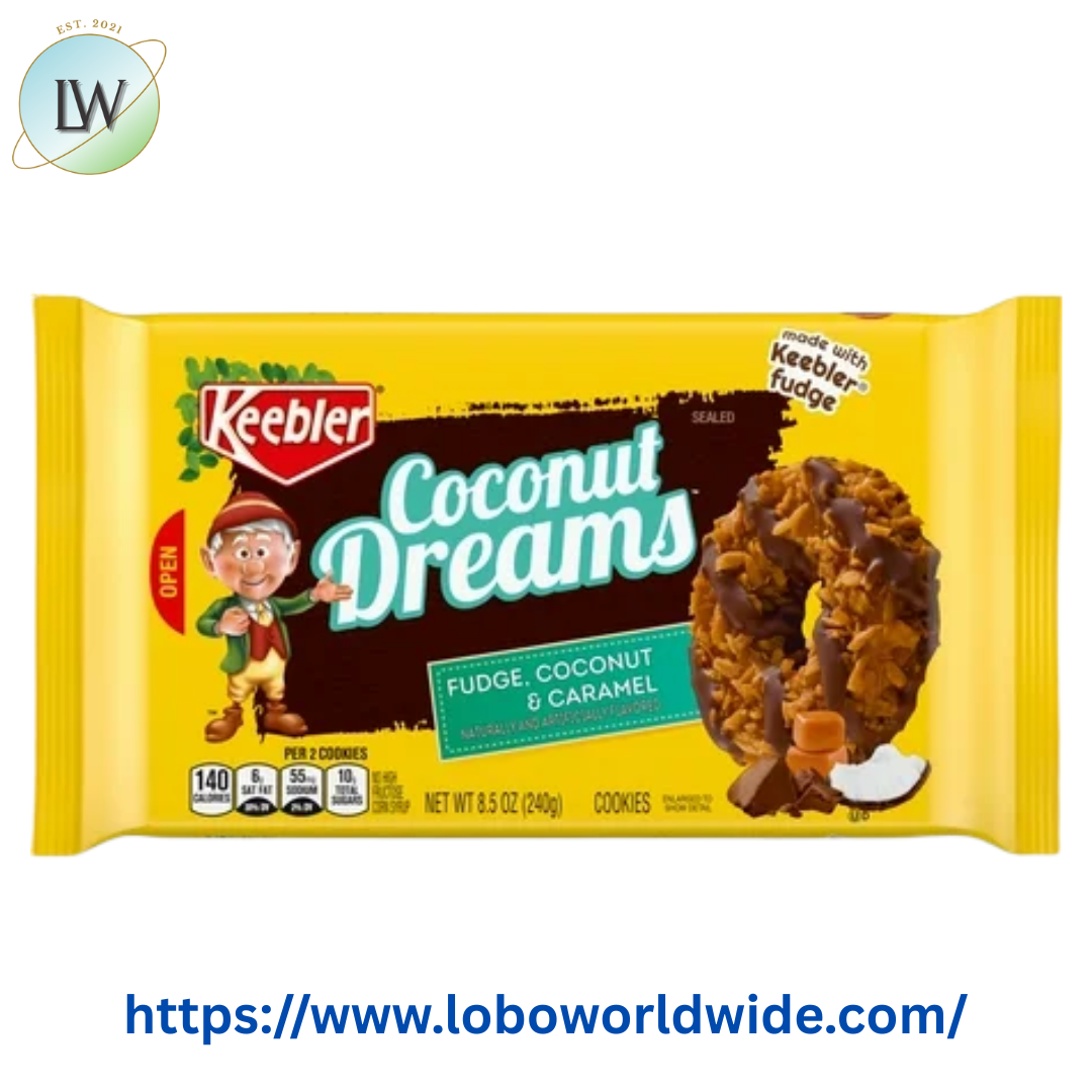 Keebler Coconut Dreams, Coconut and Caramel Cookies Coated in Keebler Fudge, 8.5 oz