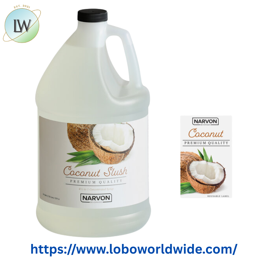 Narvon Coconut Slushy 4.5:1 Concentrate 1 Gallon - 4/Case