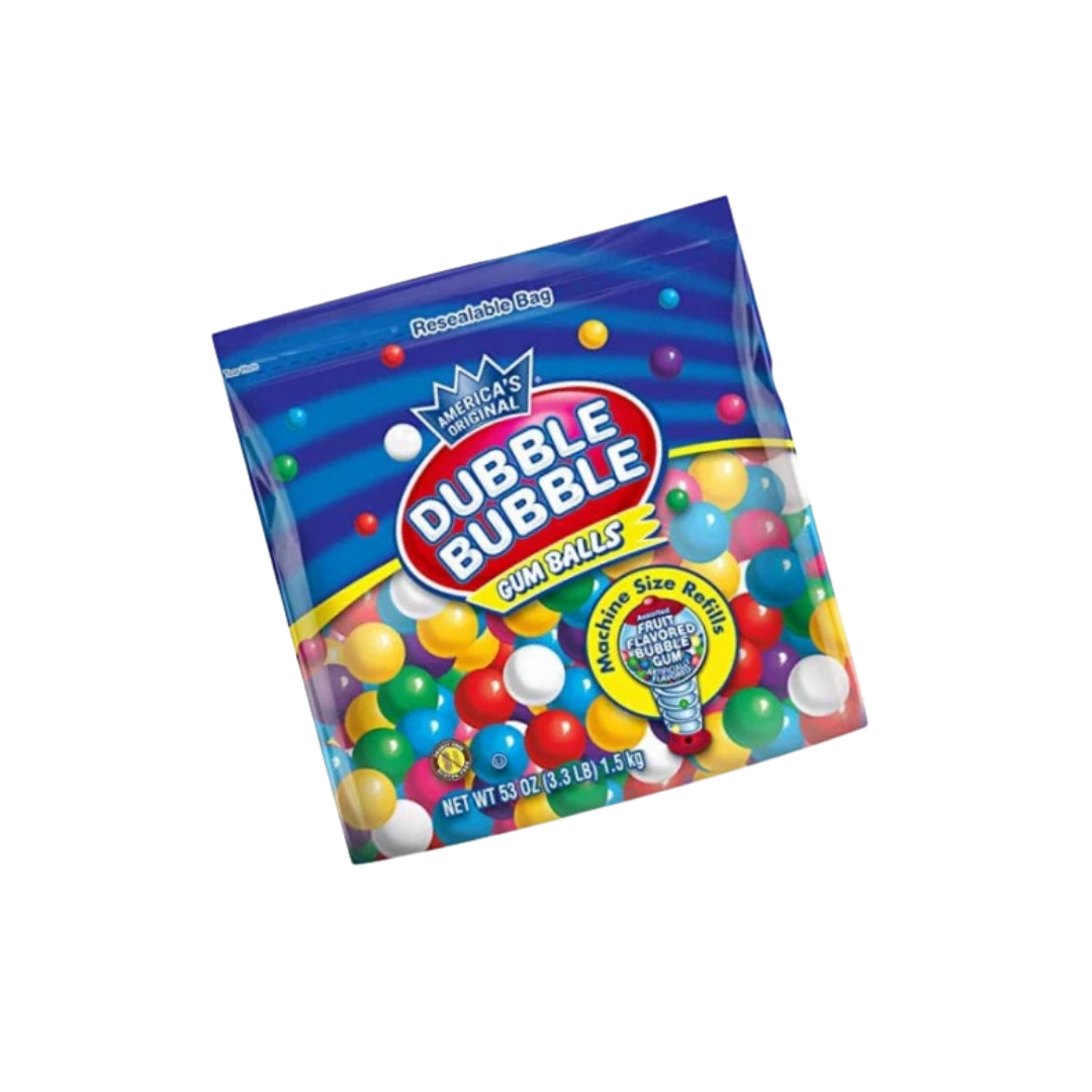 Dubble Bubble Gumballs Assorted 8 FLAVORS GUM 5 Lbs