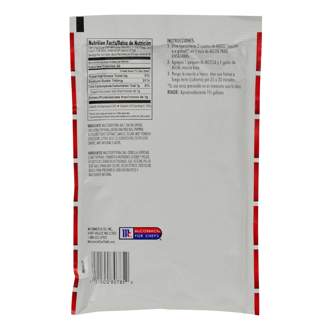 Lawry's 11 oz. Mexican Rice Seasoning Mix - 6/Case