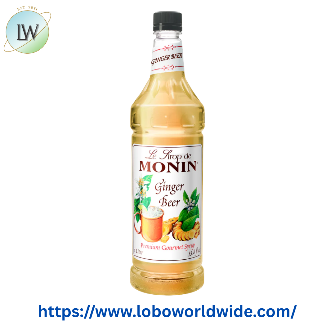 Monin Premium Ginger Beer Flavoring Syrup 1 Liter