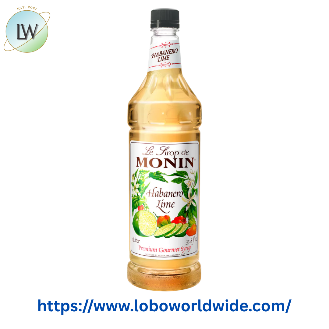Monin Premium Habanero Lime Flavoring Syrup 1 Liter