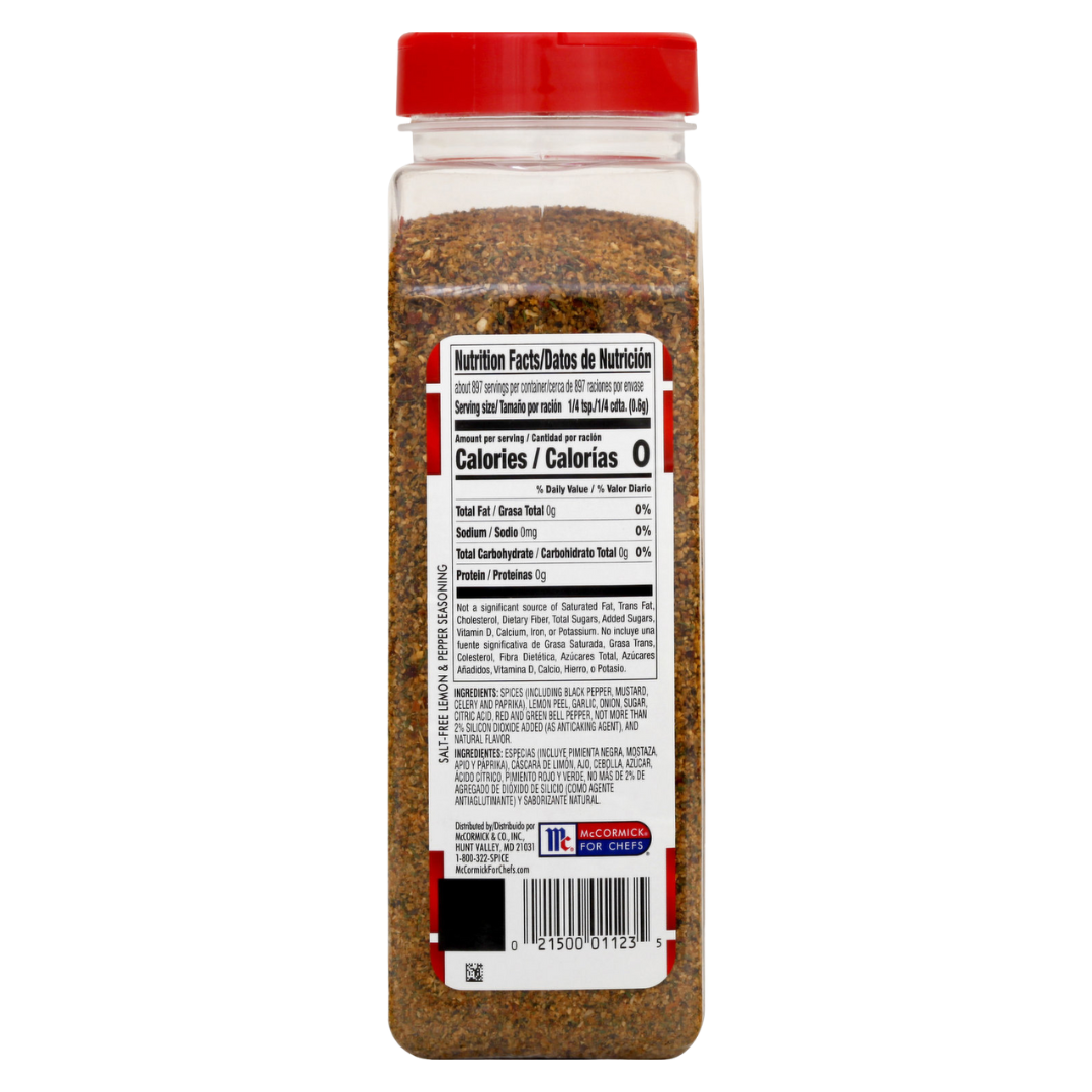Lawry's 19 oz. Salt-Free Lemon and Pepper Seasoning