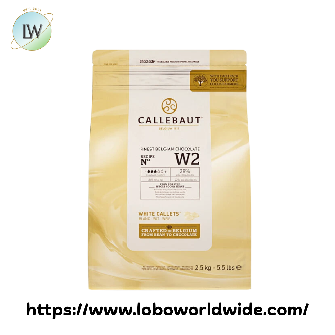 Callebaut Recipe W2 White Chocolate Calletsª 5.5 lb.