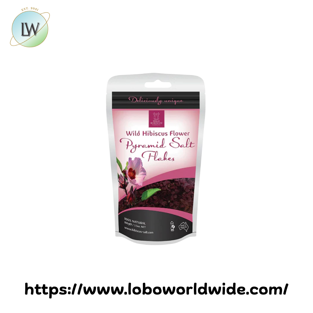 Wild Hibiscus 3.5 oz. Hibiscus Pyramid Salt Flakes