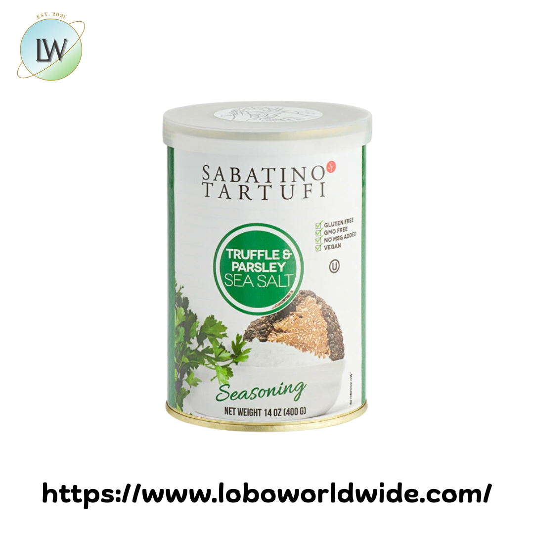 Sabatino Tartufi 14 oz. Truffle & Parsley Sea Salt - 6/Case