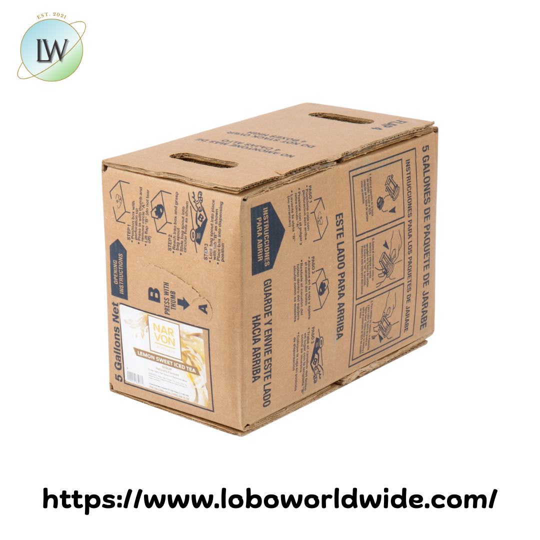 Narvon Lemon Sweet Iced Tea Syrup 5 Gallon Bag in Box