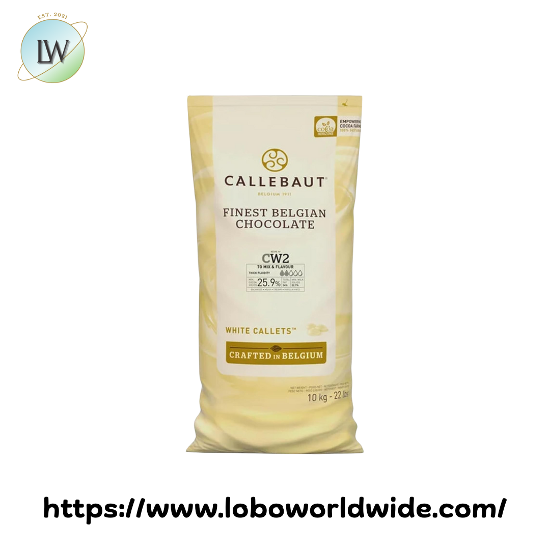 Callebaut Recipe CW2 White Chocolate Calletsª 22 lb.