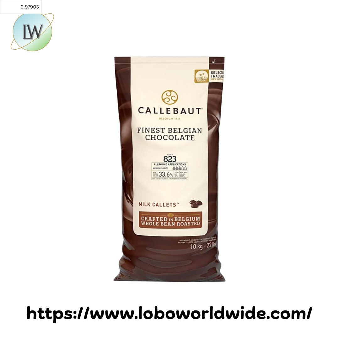 Callebaut Recipe 823 Milk Chocolate Calletsª 22 lb.