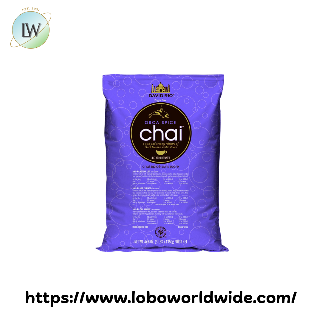 David Rio Orca Spice Sugar-Free Chai Tea Latte Mix 3 lb.
