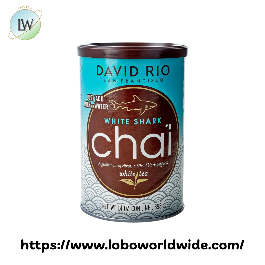 David Rio White Shark Chai Tea Latte Mix 14 oz.