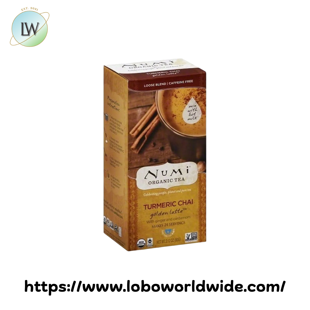 Numi Organic 2.12 oz. Golden Latte Turmeric Chai
