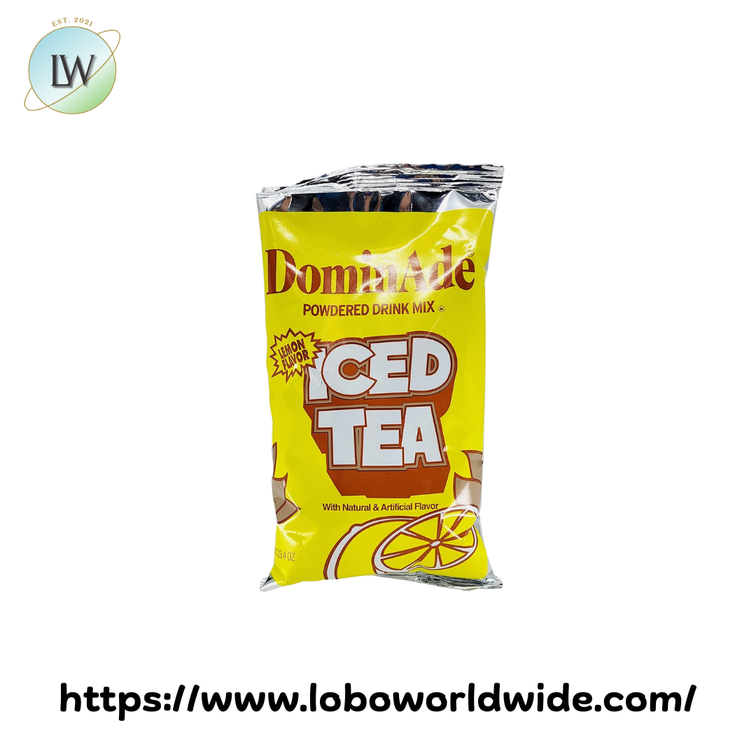 DominAde 23.4 oz. Iced Tea Drink Mix- 12/Case