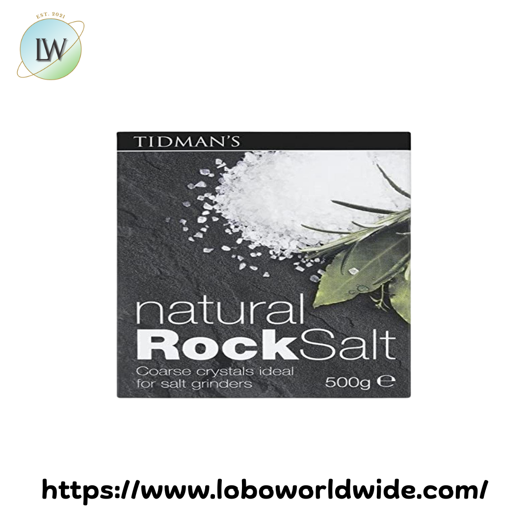 Tidman's Natural Rock Salt 17.66 oz.