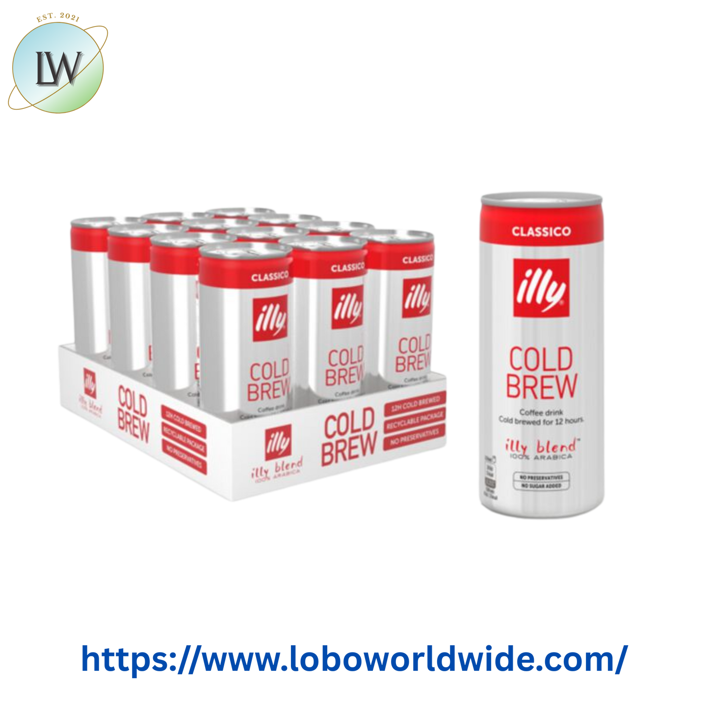 illy Cold Brew Classico 8.45 fl. oz. - 12/Case