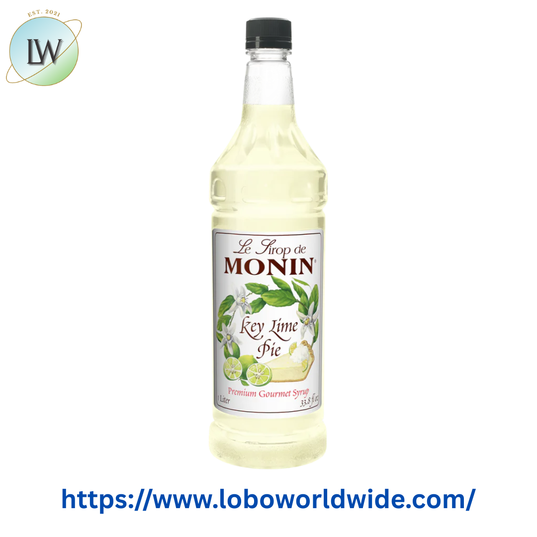 Monin Premium Key Lime Pie Flavoring Syrup 1 Liter