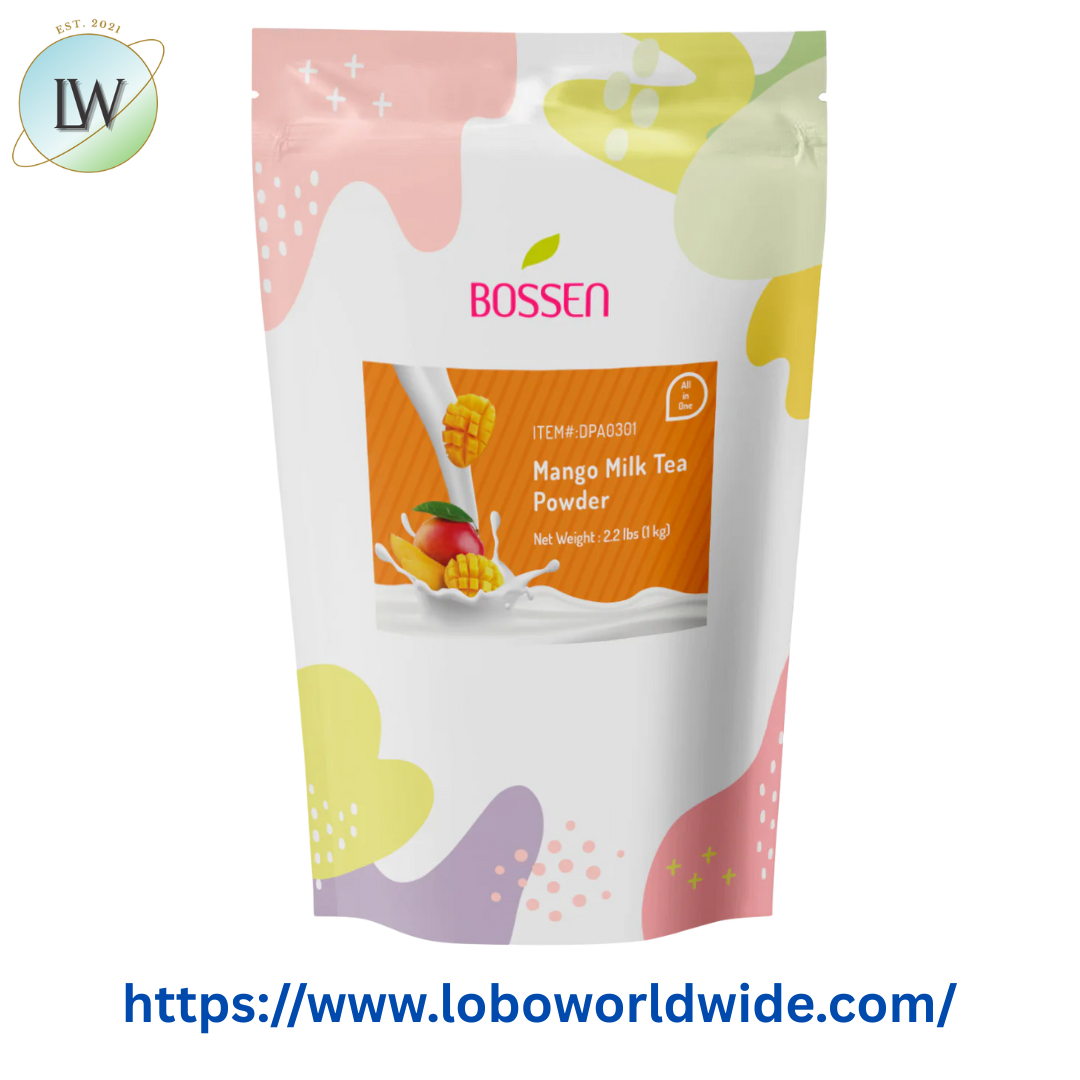 Bossen All-in-One Mango Milk Tea Powder Mix 2.2 lb.