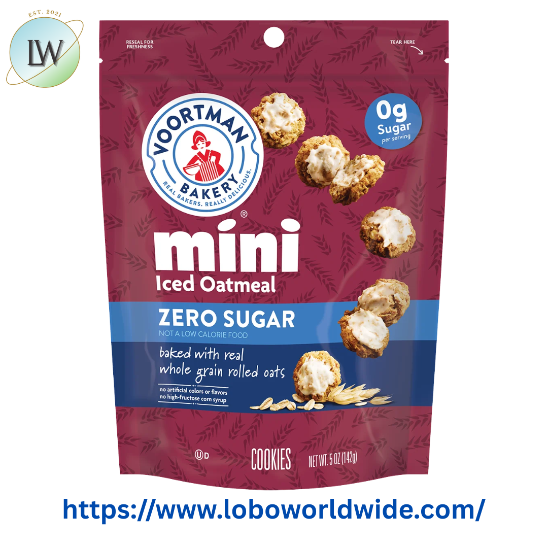 Voortman Sugar Free Iced Oatmeal Mini Cookies