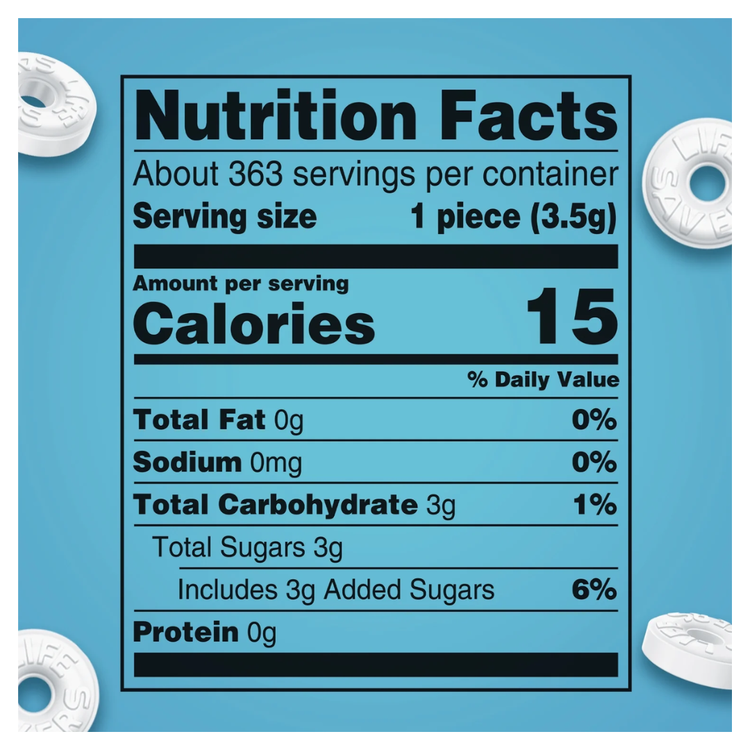 Life Savers Pep-O-Mint Breath Mints Hard Candy, Party Size - 44.93 oz