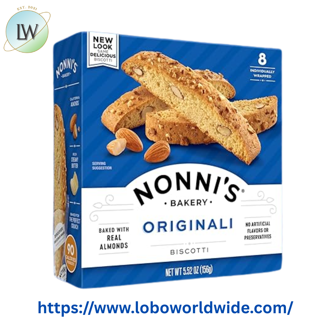 Nonni's, Originali Biscotti, Almond Cookie, 5.52 oz (156g), 8 Ct, Individually Wrapped & Ready to Eat