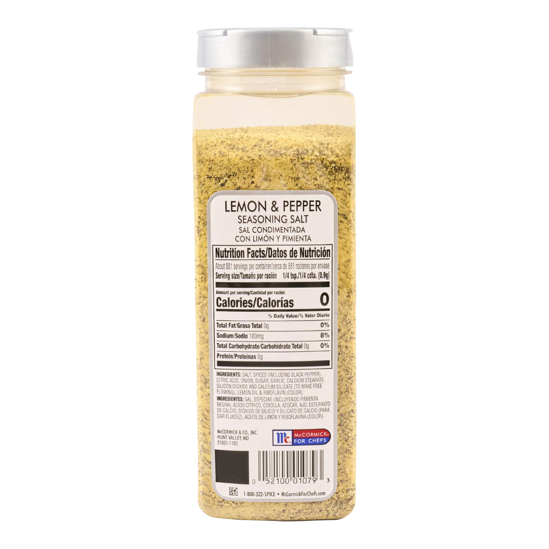McCormick Culinary Lemon and Pepper Seasoning Salt 28 oz.