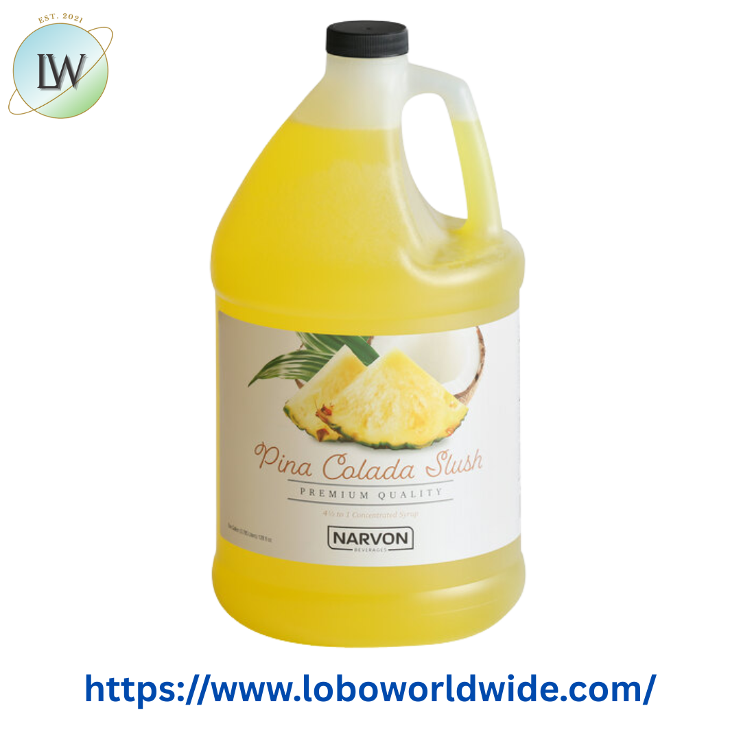 Narvon Pina Colada Slushy 4.5:1 Concentrate 1 Gallon - 4/Case
