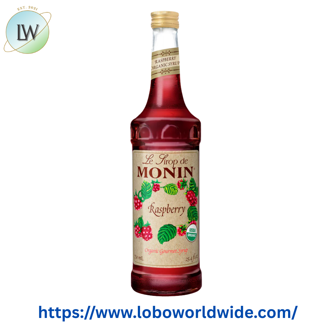 Monin Organic Raspberry Flavoring / Fruit Syrup 750 mL