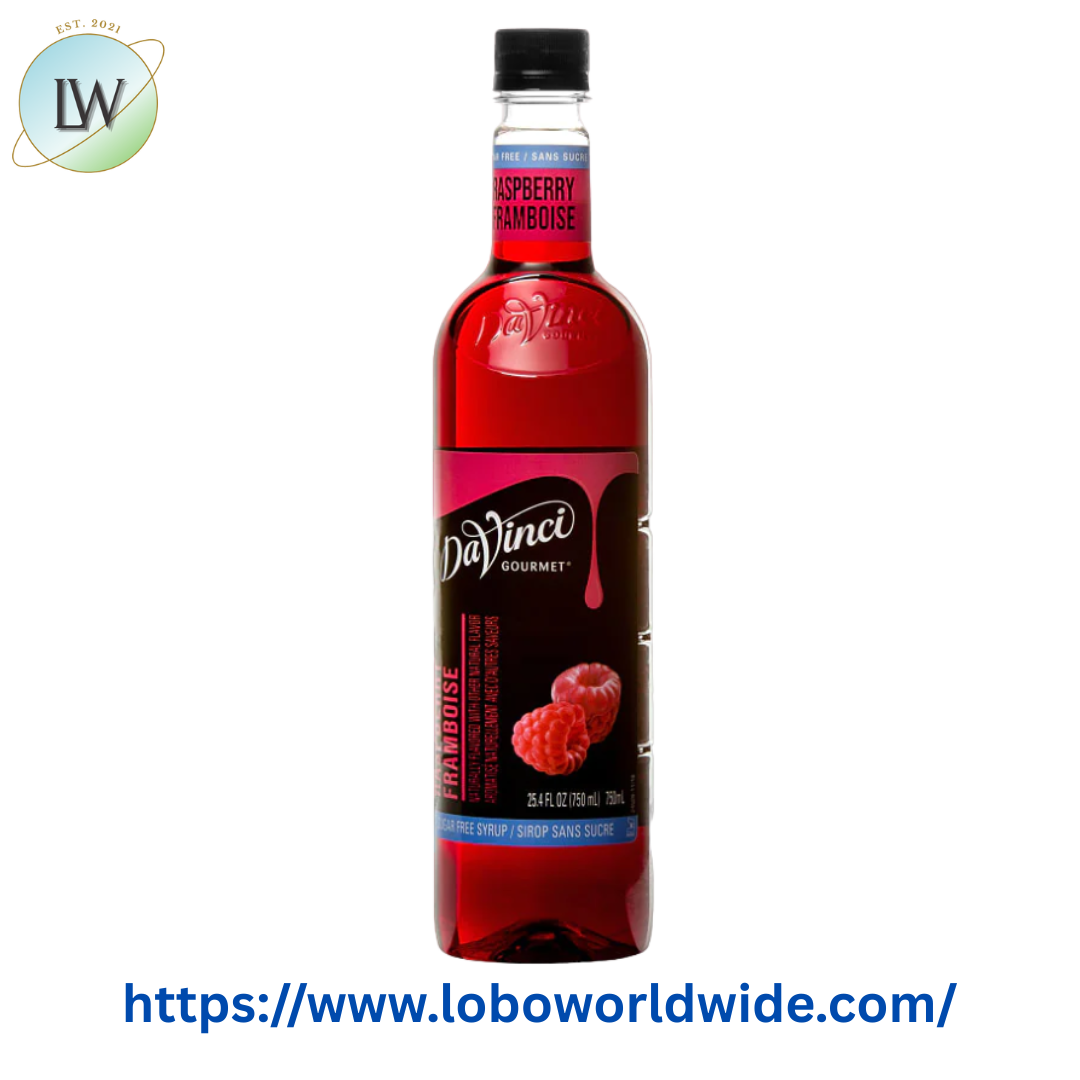 DaVinci Gourmet Sugar Free Raspberry Flavoring / Fruit Syrup 750 mL