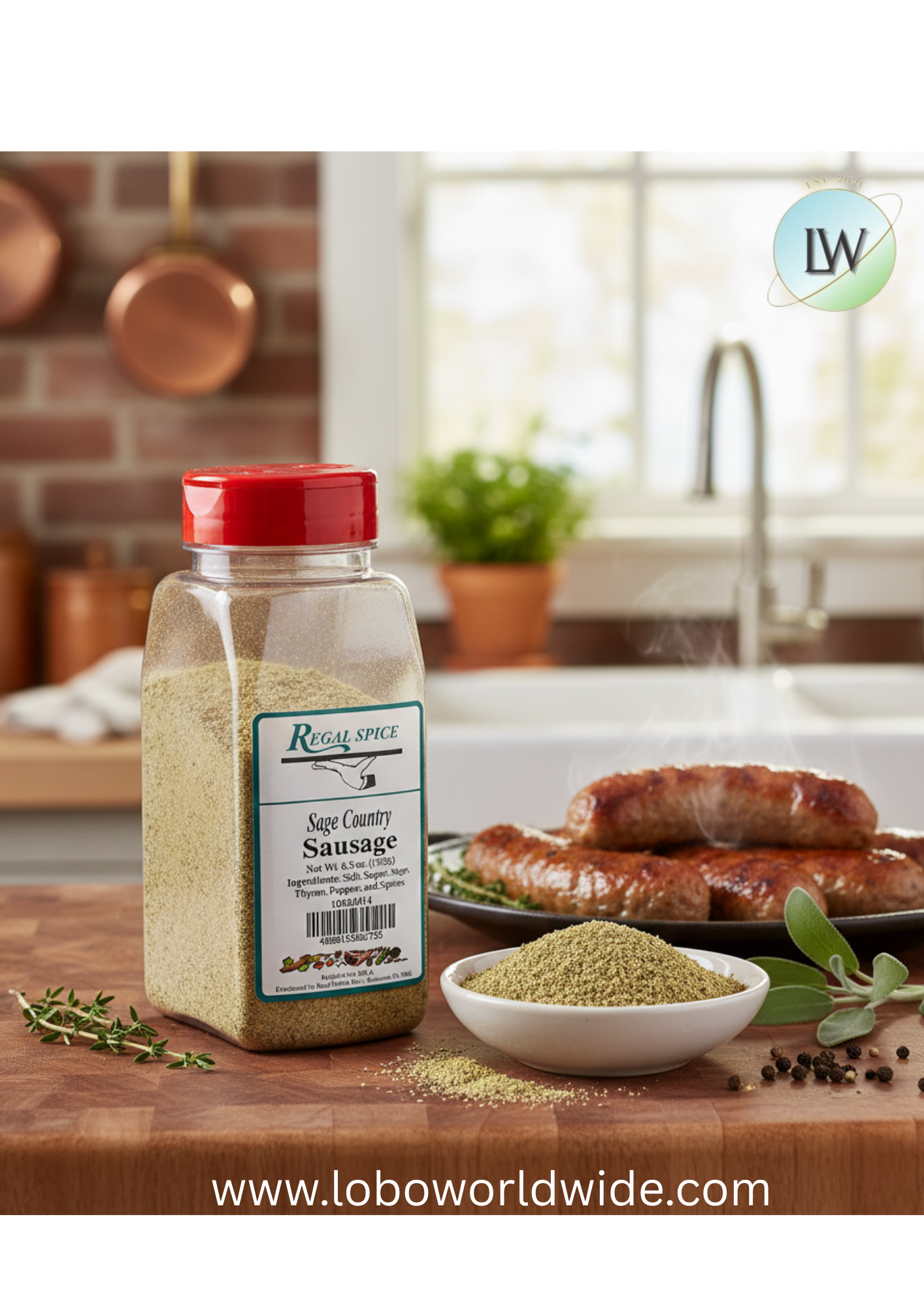 Regal Country Sage Breakfast Sausage Seasoning 6.5 oz.